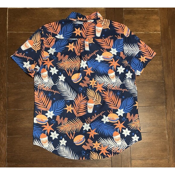 Chubbies Shirt Mens S Whataburger Hawaiian Resort Casual Button Short Sleeve NWT - Picture 2 of 4